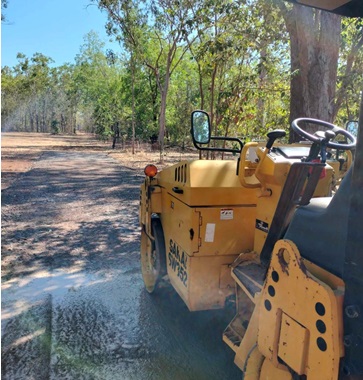 A yellow roller